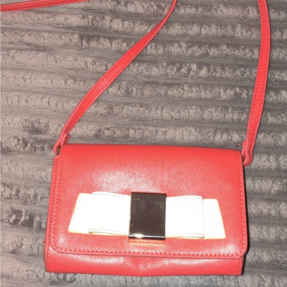 Ivanka Trump Red and White Crossbody Bag